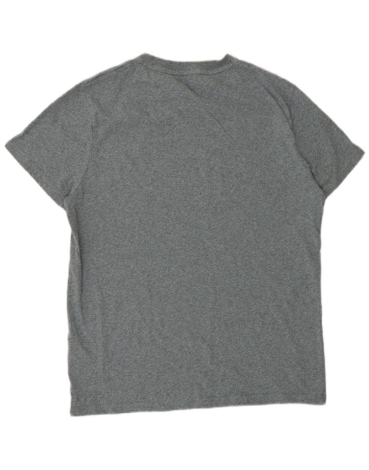 Superdry Mens T-Shirt Top XL Grey Flecked Cotton