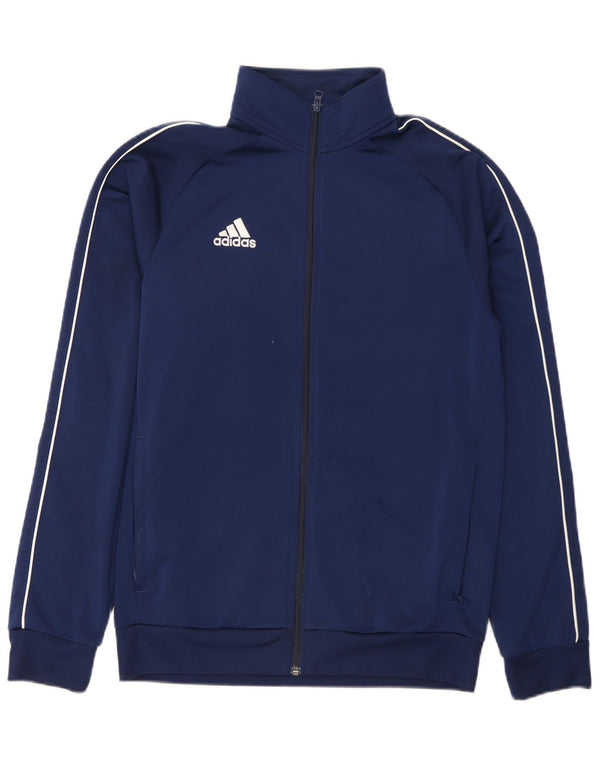Adidas Mens Tracksuit Top Jacket Medium Navy Blue Polyester