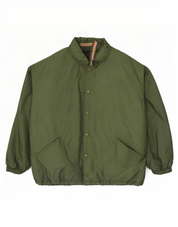 Tom Tailor Mens Loose Fit Graphic Windbreaker Jacket UK 40 Large Green