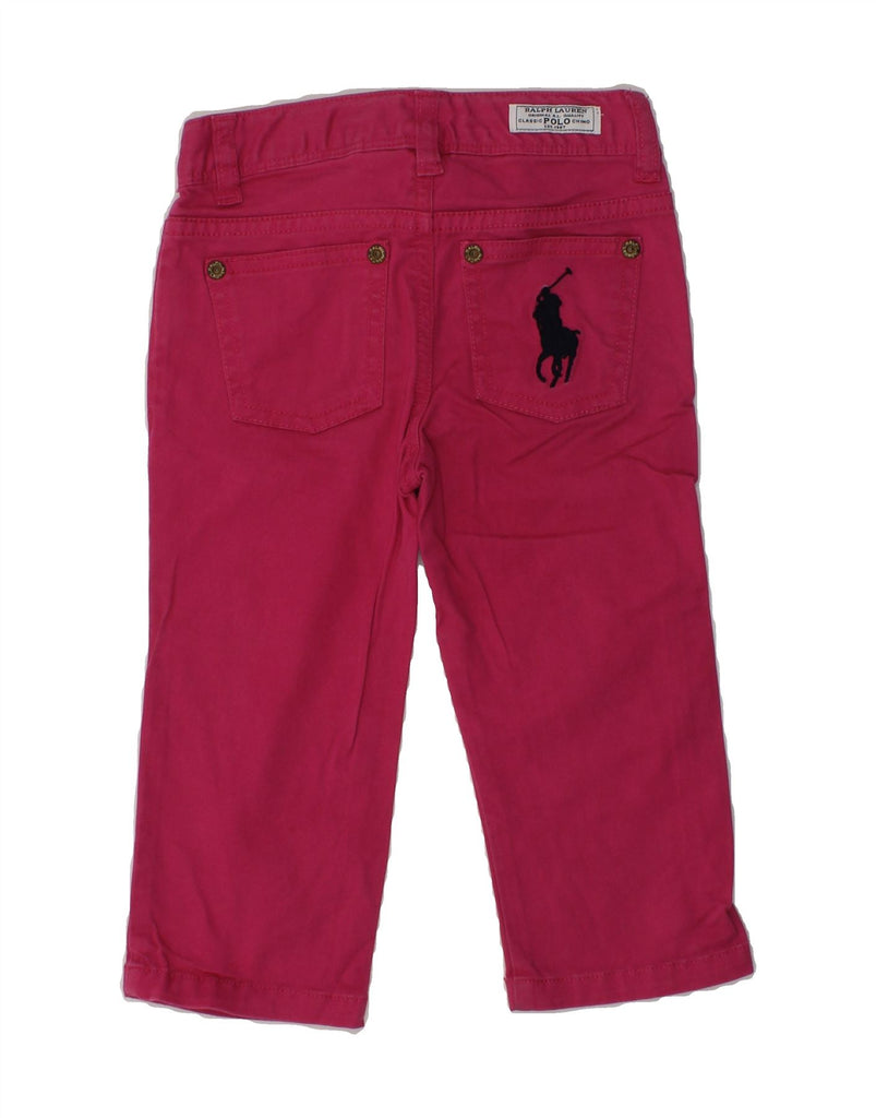 POLO RALPH LAUREN Girls Straight Casual Trousers 2-3 Years W20 L11 Pink | Vintage Polo Ralph Lauren | Thrift | Second-Hand Polo Ralph Lauren | Used Clothing | Messina Hembry 