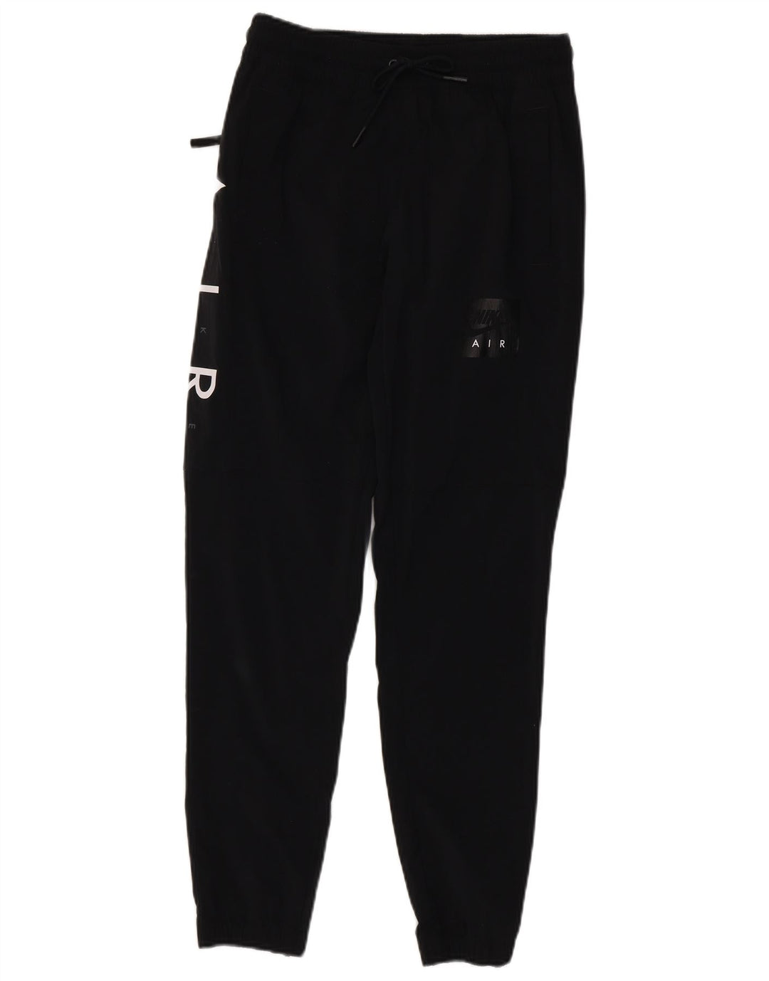 NIKE Mens Graphic Tracksuit Trousers Joggers Small  Black Nylon