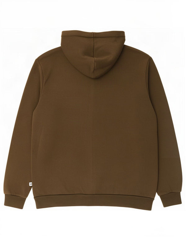 Puma Mens Graphic Zip Hoodie Sweater XL Khaki Cotton