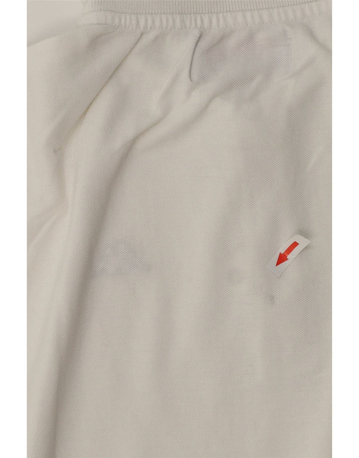 Kappa Mens Polo Shirt Large White Cotton
