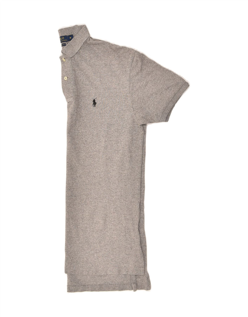 POLO RALPH LAUREN Mens Polo Shirt Medium Grey Cotton | Vintage Polo Ralph Lauren | Thrift | Second-Hand Polo Ralph Lauren | Used Clothing | Messina Hembry 