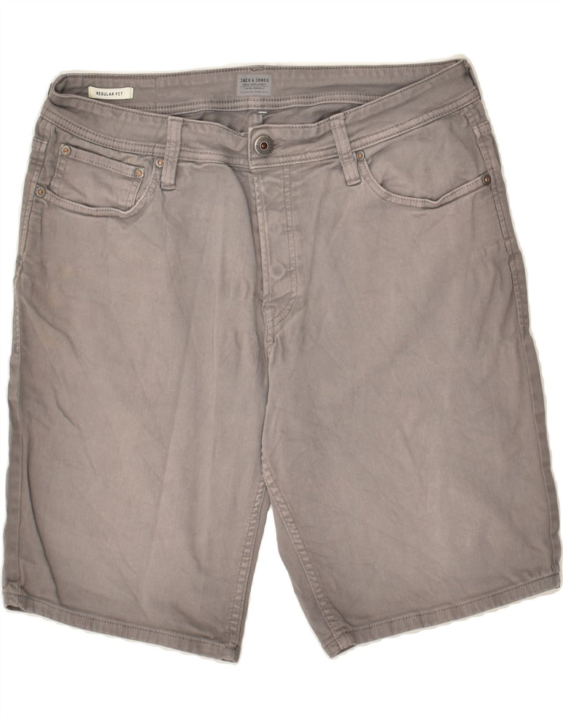 JACK & JONES Mens Regular Fit Denim Shorts Large W32 Grey Cotton | Vintage Jack & Jones | Thrift | Second-Hand Jack & Jones | Used Clothing | Messina Hembry 