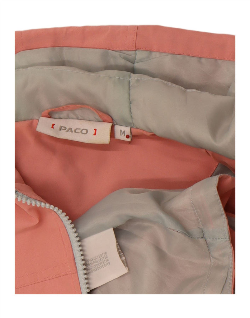 PACO Womens Hooded Padded Gilet UK 14 Medium Pink Vintage Paco and Second-Hand Paco from Messina Hembry 