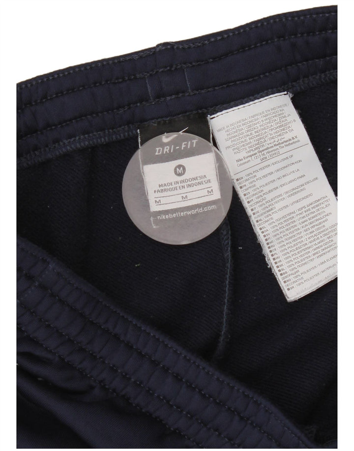 Nike Mens Dri Fit Graphic Tracksuit Trousers Medium  Navy Blue Polyester