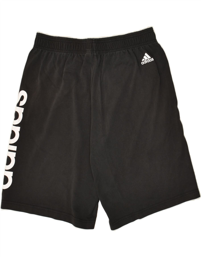 ADIDAS Mens Graphic Sport Shorts Medium Black Polyester | Vintage Adidas | Thrift | Second-Hand Adidas | Used Clothing | Messina Hembry 