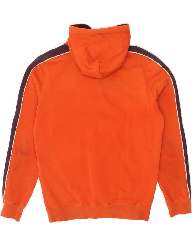 CHAMPION Mens Graphic Hoodie Jumper Medium Orange Colourblock Cotton | Vintage Champion | Thrift | Second-Hand Champion | Used Clothing | Messina Hembry 