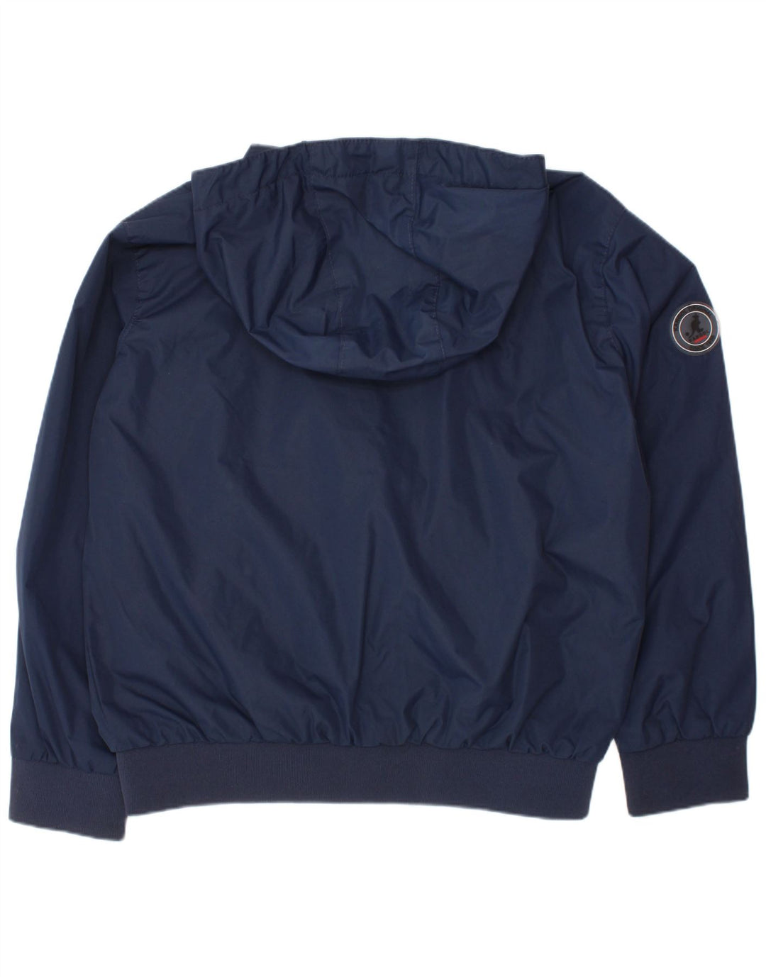 KANGOL Boys Hooded Bomber Jacket 7-8 Years Navy Blue Polyester