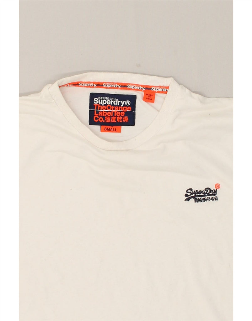 SUPERDRY Mens T-Shirt Top Small White Cotton | Vintage Superdry | Thrift | Second-Hand Superdry | Used Clothing | Messina Hembry 