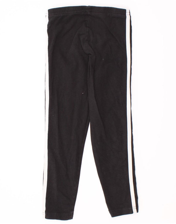 Adidas Girls Tracksuit Trousers 5-6 Years Black Cotton
