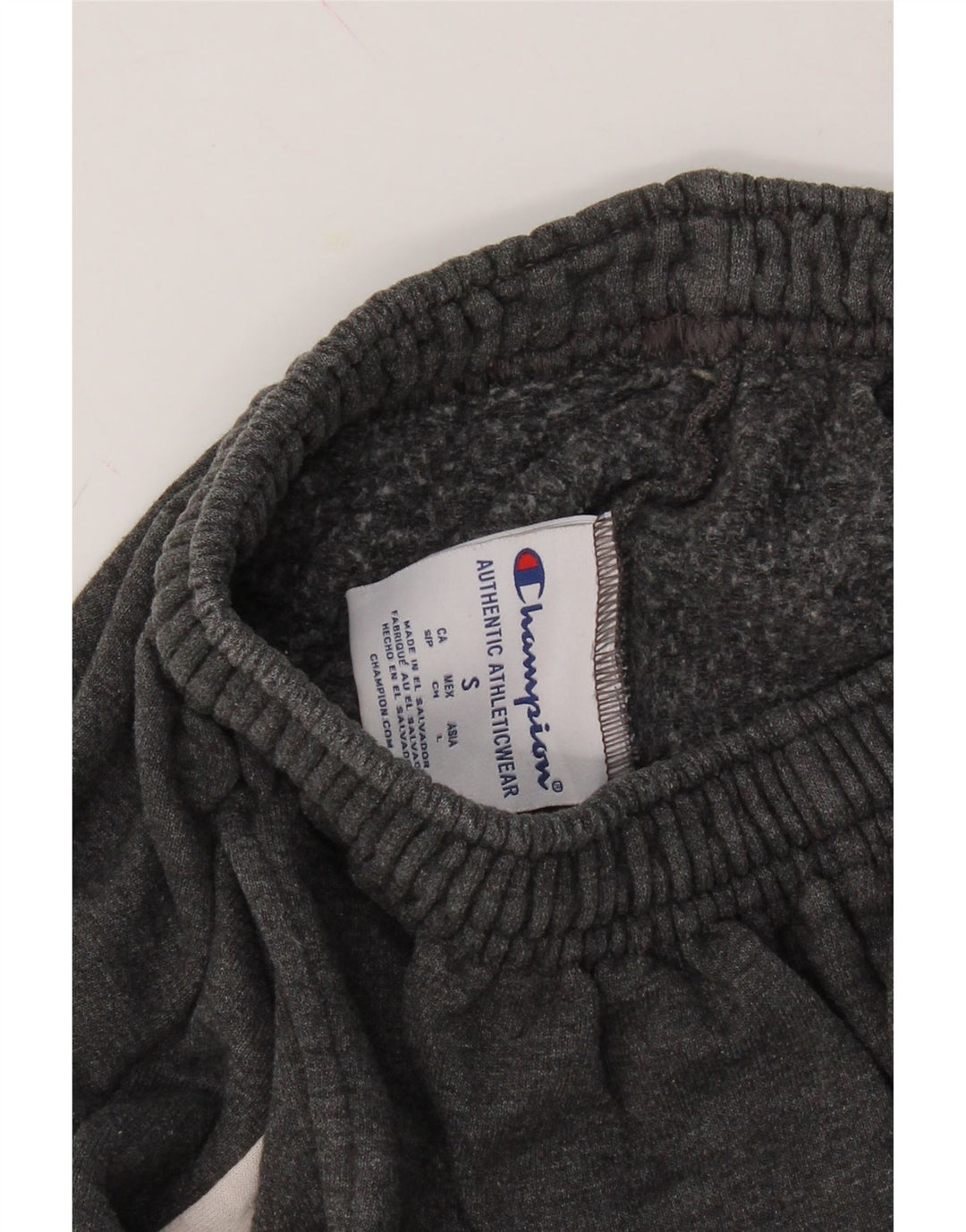CHAMPION Mens Graphic Tracksuit Trousers Joggers Small  Grey Cotton Vintage Champion and Second-Hand Champion from Messina Hembry 