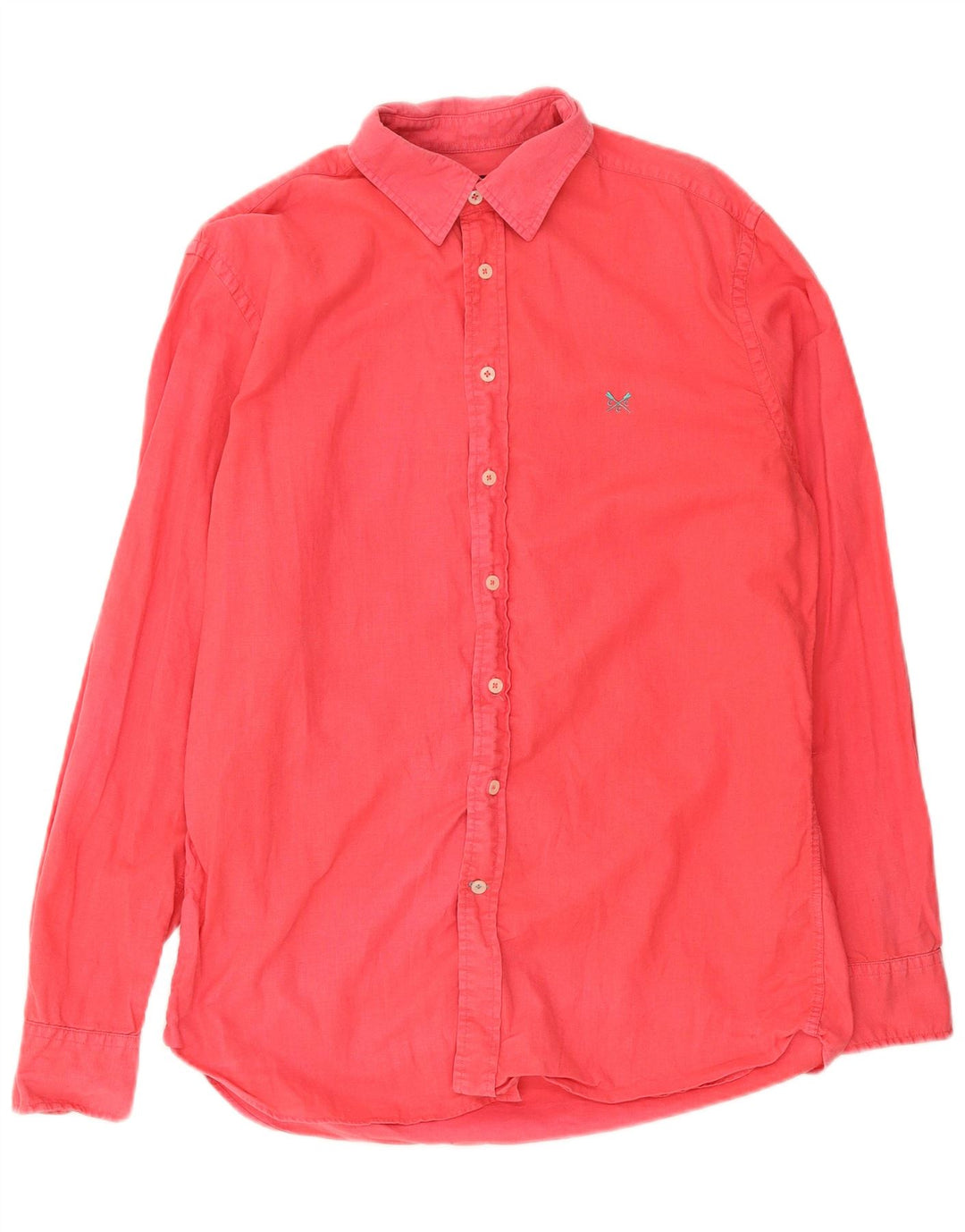 Crew Clothing Mens Shirt Medium Pink Linen