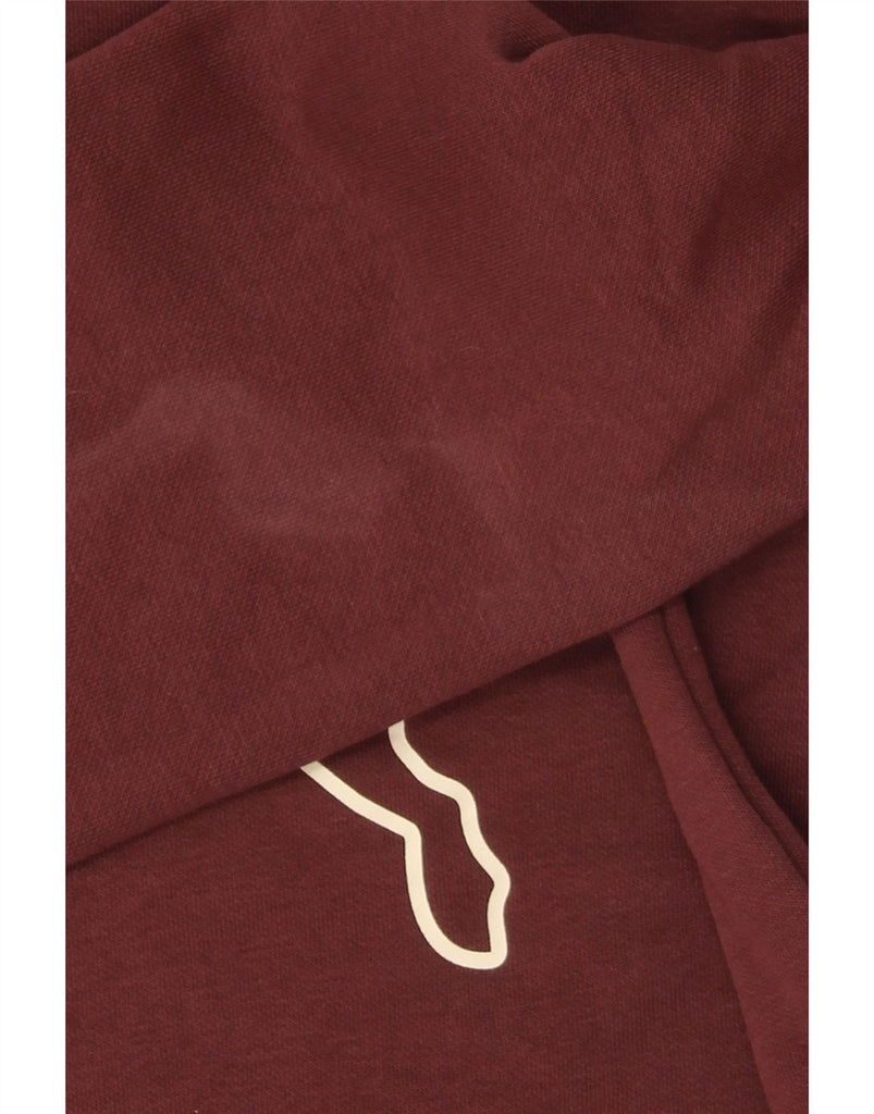 PUMA Womens Graphic Sweatshirt Jumper UK 14 Medium Maroon Cotton Vintage Puma and Second-Hand Puma from Messina Hembry 