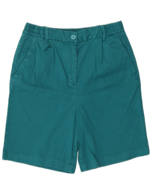Benetton Womens Chino Shorts W28 Medium Green