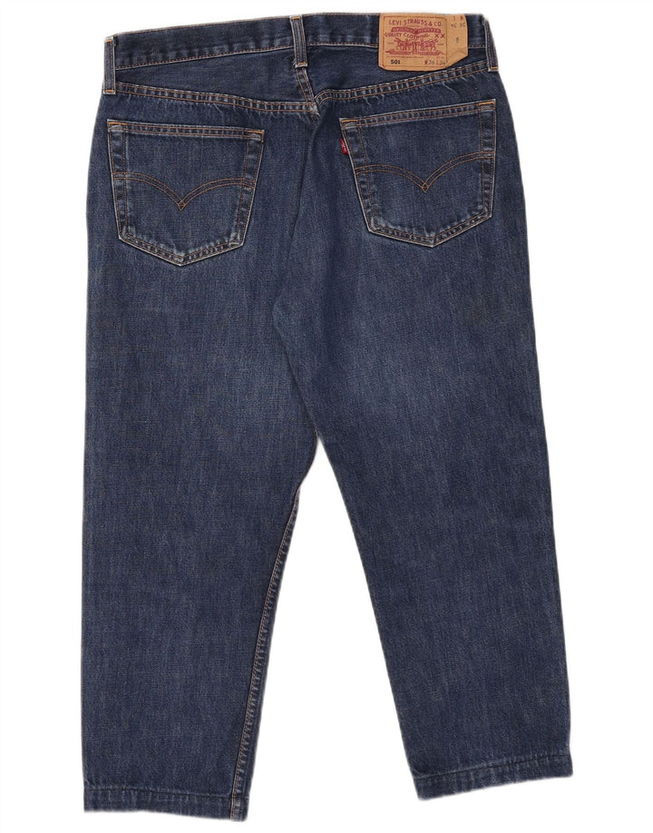 Levi's Mens 501 Capri Jeans W36 L22 Blue Cotton