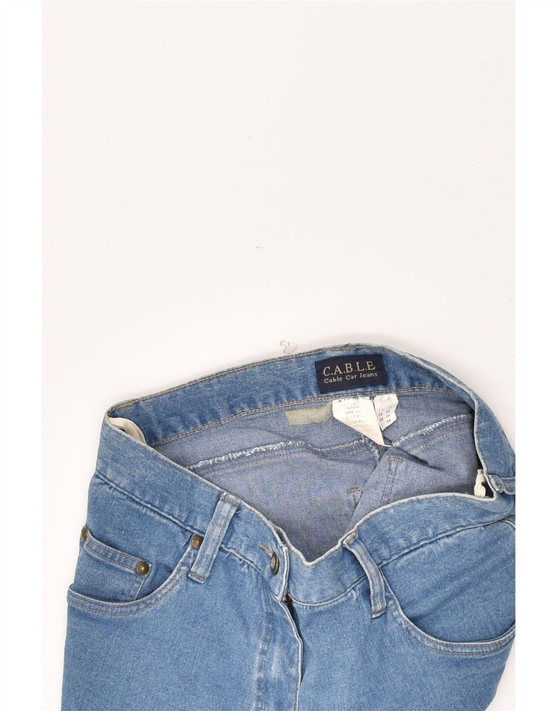 VINTAGE Womens Denim Shorts UK 14 Medium W28 Blue Cotton | Vintage Vintage | Thrift | Second-Hand Vintage | Used Clothing | Messina Hembry 
