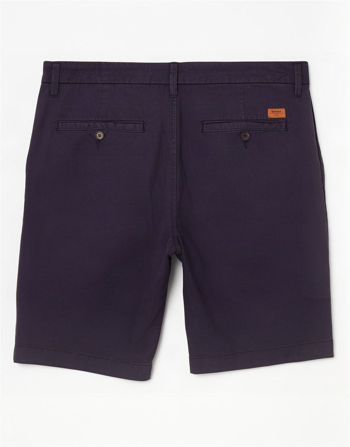 Timberland Mens Chino Shorts W34 Large Navy Blue Cotton