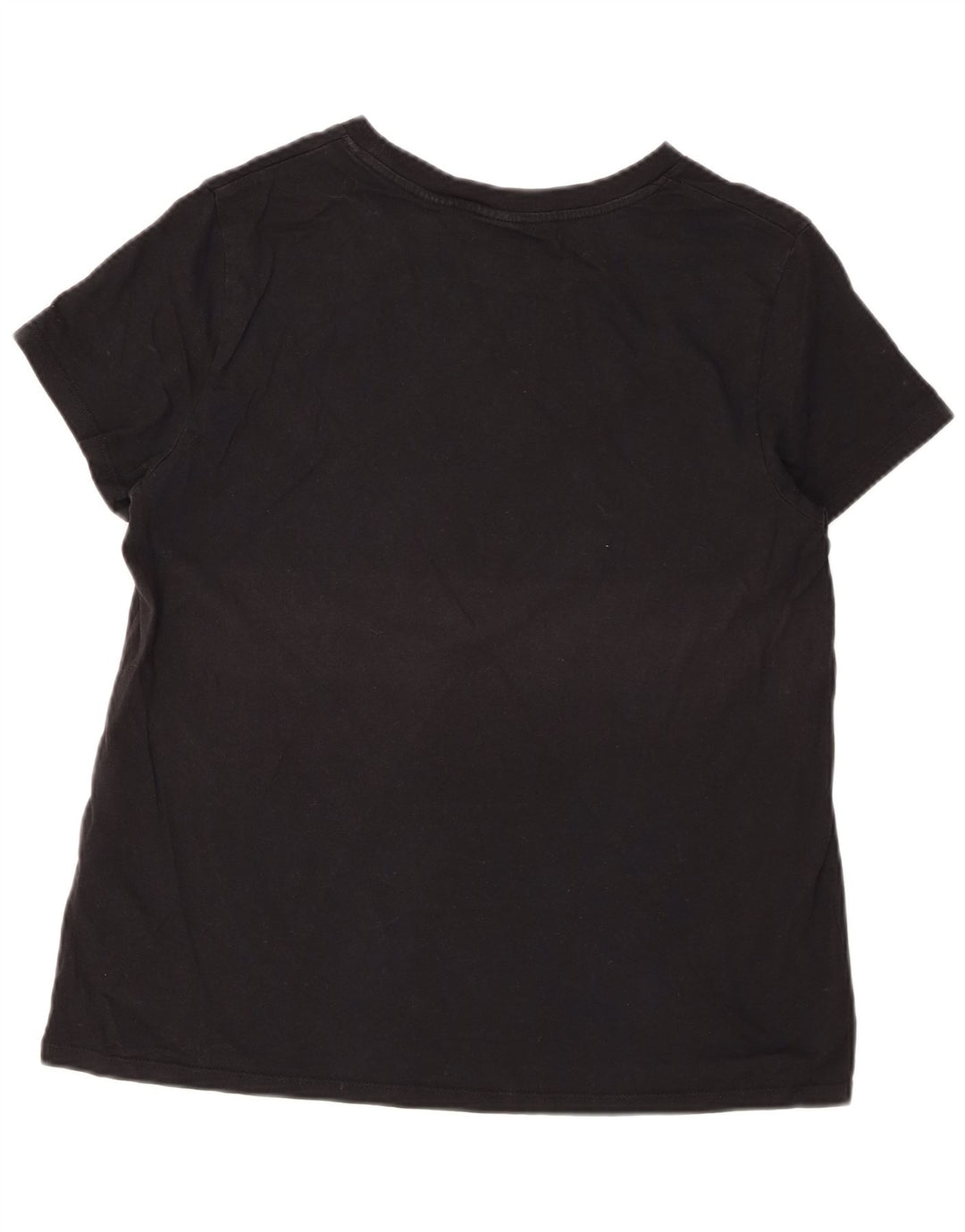 Levi's Womens T-Shirt Top UK 16 Large Black Cotton