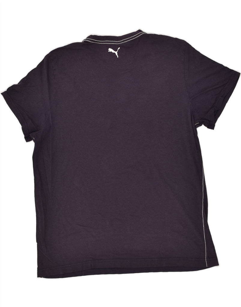PUMA Mens Graphic T-Shirt Top XL Navy Blue | Vintage Puma | Thrift | Second-Hand Puma | Used Clothing | Messina Hembry 