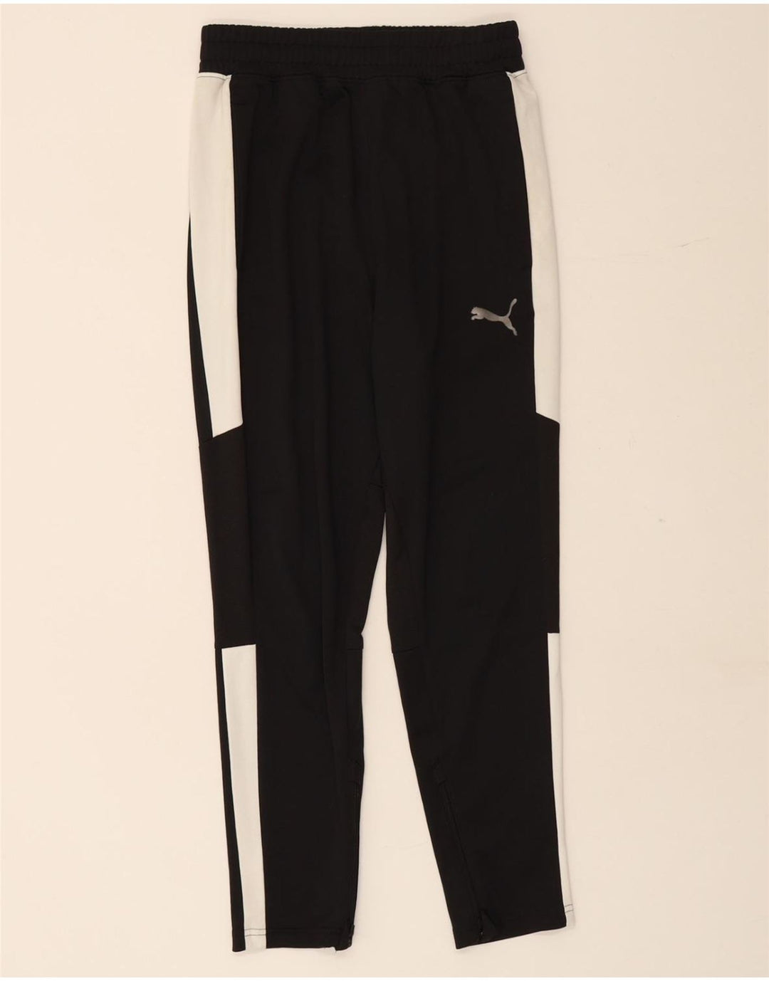 PUMA Mens Tracksuit Trousers Small Black Colourblock Polyester