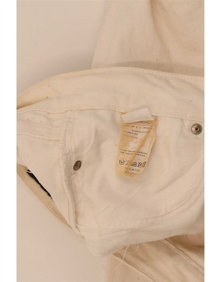 Richmond Womens Straight Jeans W29 L33 White Cotton
