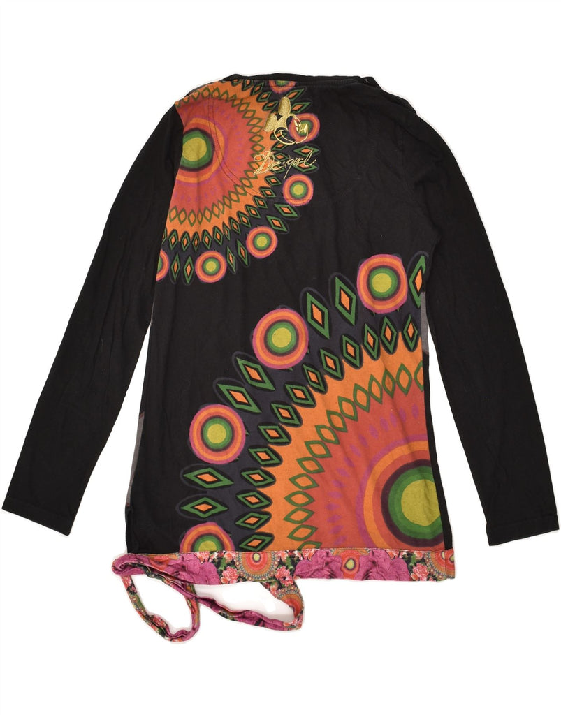 DESIGUAL Girls Mickey Mouse Graphic Top Long Sleeve 12-13 Years XL Black Vintage Desigual and Second-Hand Desigual from Messina Hembry 