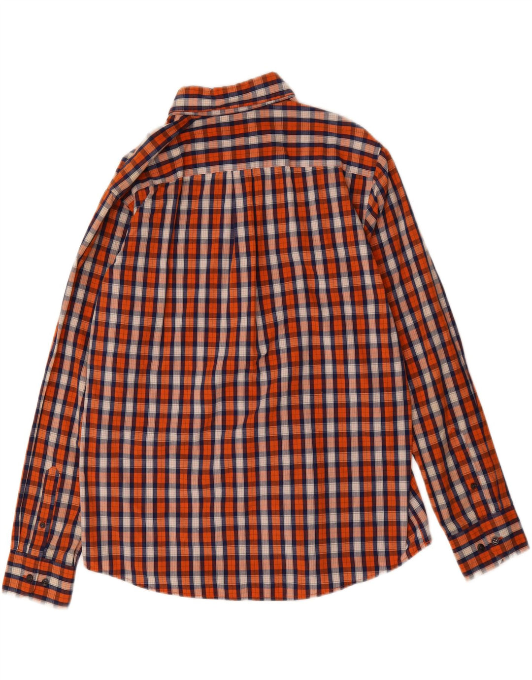 DOCKERS Mens Shirt Large Orange Check Cotton Vintage Dockers and Second-Hand Dockers from Messina Hembry 