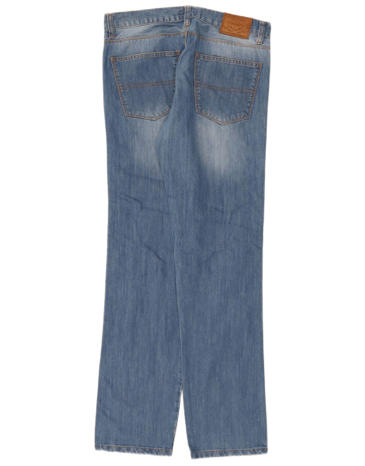 Gant Mens Straight Jeans W32 L33 Blue Cotton