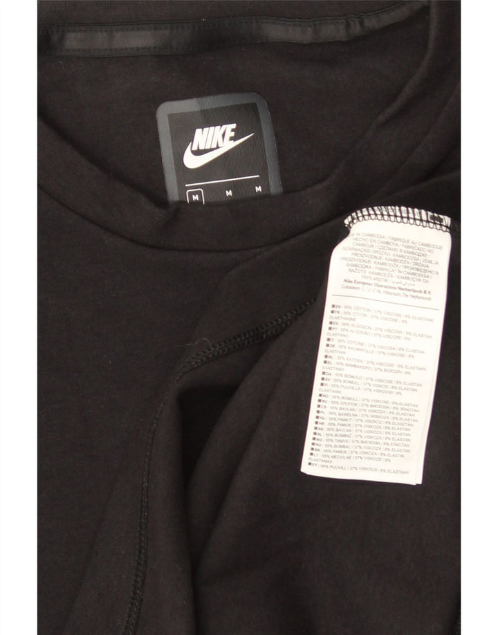 NIKE Mens Top Long Sleeve Medium Black Cotton