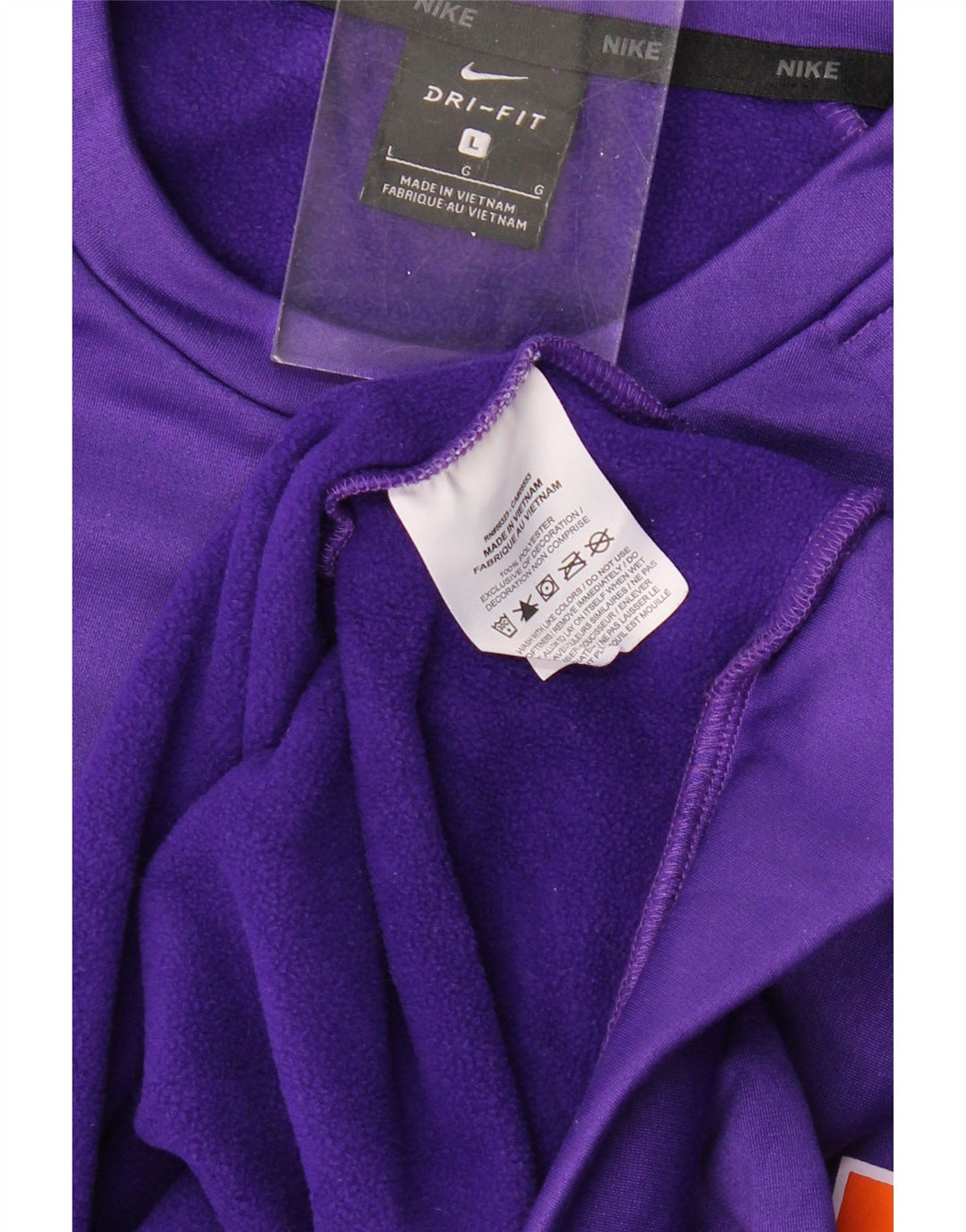 NIKE Mens Menchville Wrestling Graphic Sweatshirt Jumper Large Purple