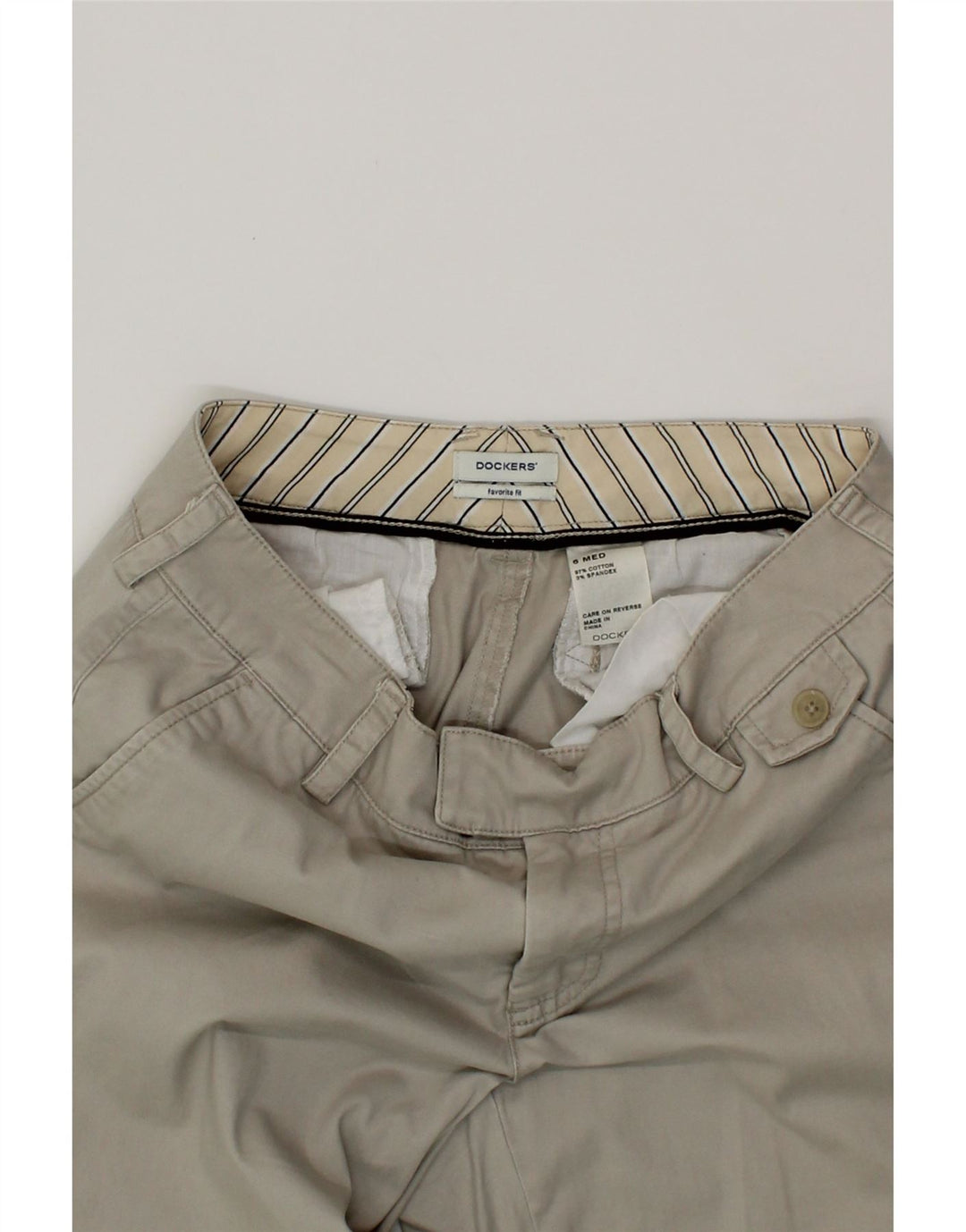 DOCKERS Womens Favorite Fit Chino Trousers US 6 Medium W30 L30 Grey Vintage Dockers and Second-Hand Dockers from Messina Hembry 