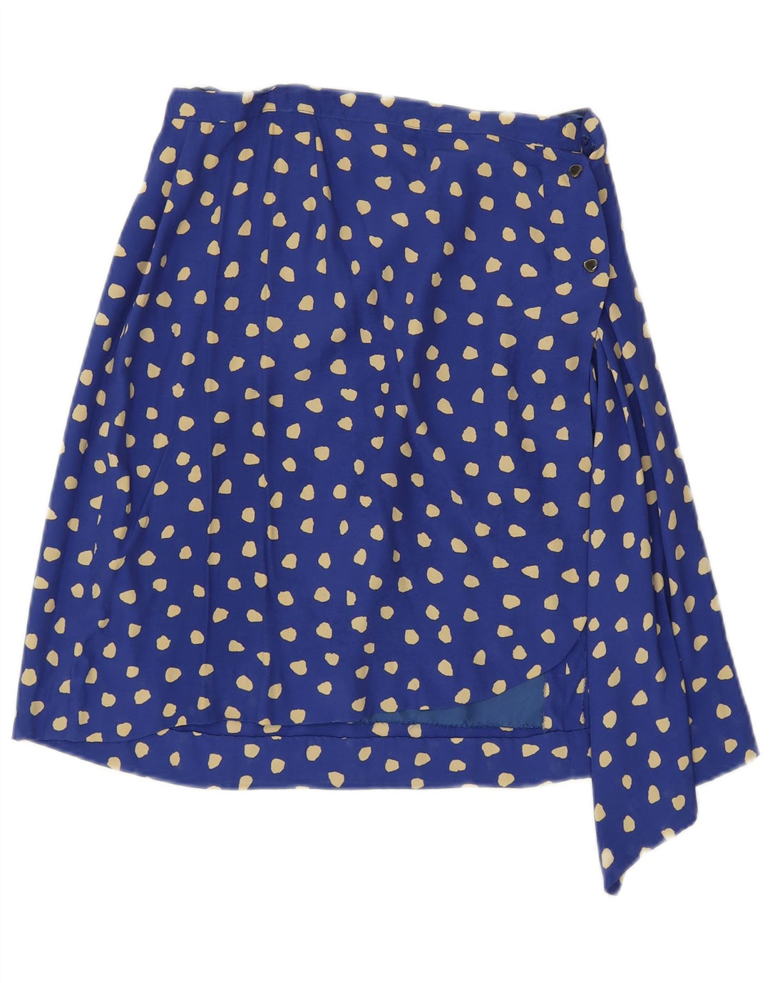 Vintage Womens A-Line Skirt W26 Small Blue Spotted