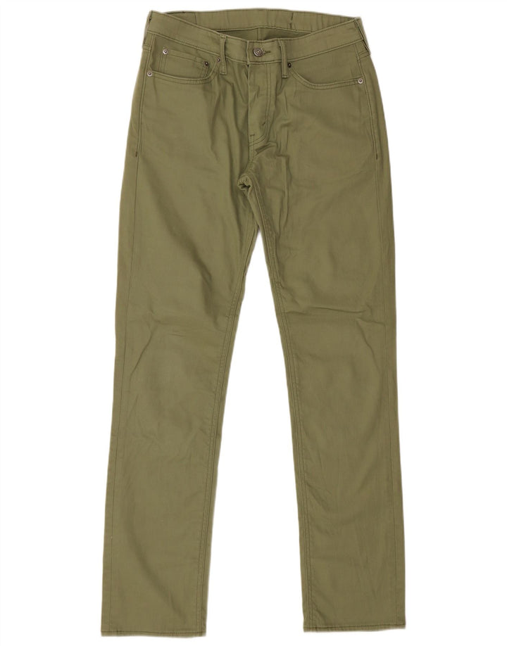 Levi's Mens 511 Slim Jeans W33 L34 Khaki Cotton