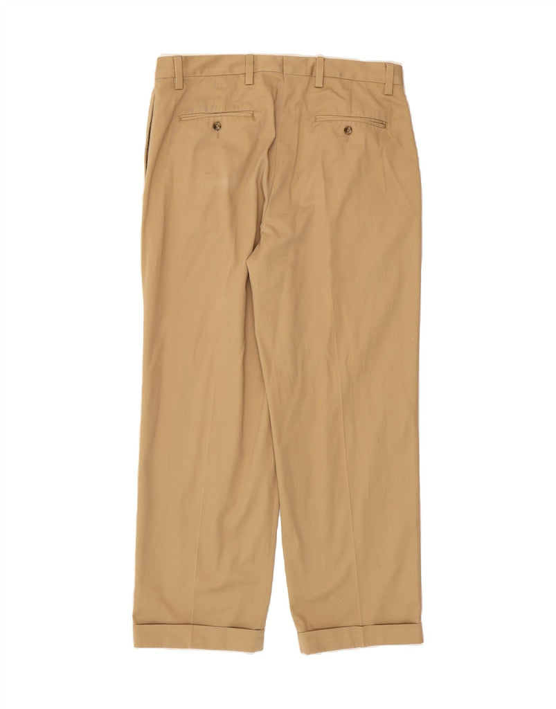 EDDIE BAUER Mens Classic Fit Pegged Chino Trousers W36 L32  Beige Cotton Vintage Eddie Bauer and Second-Hand Eddie Bauer from Messina Hembry 