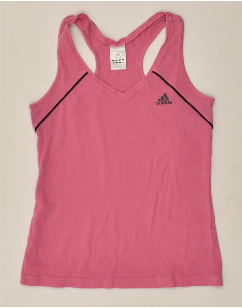 ADIDAS Womens Vest Top UK 8/10 Small Pink | Vintage Adidas | Thrift | Second-Hand Adidas | Used Clothing | Messina Hembry 