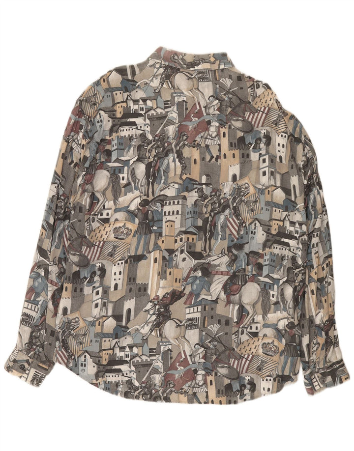 Criver Mens Graphic Shirt XL Multicoloured Viscose
