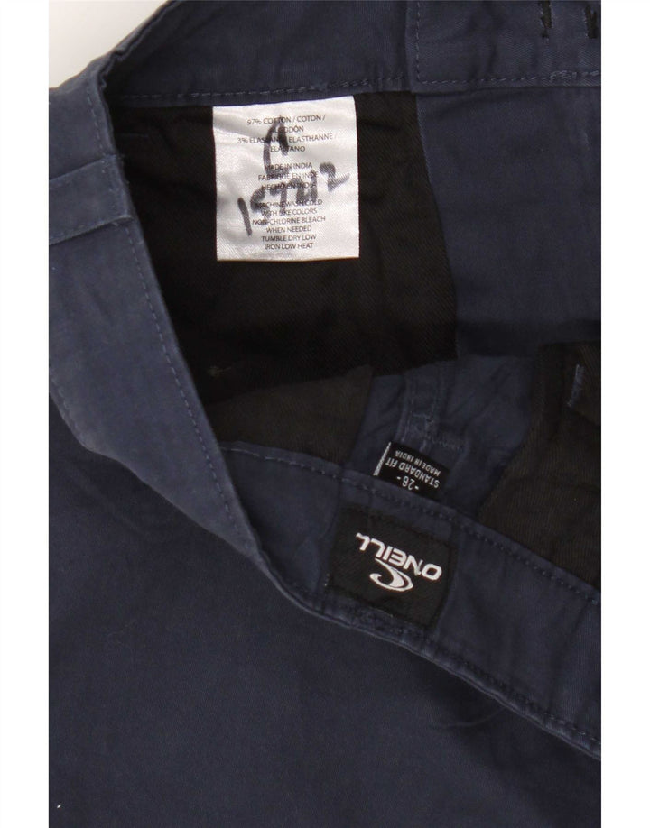 O'Neill Mens Chino Shorts W28 Small Navy Blue Cotton