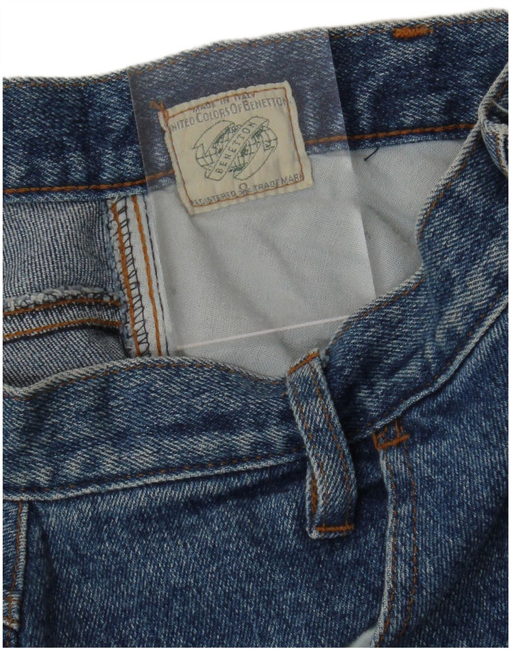 BENETTON Womens Denim Skirt Medium W28 Blue