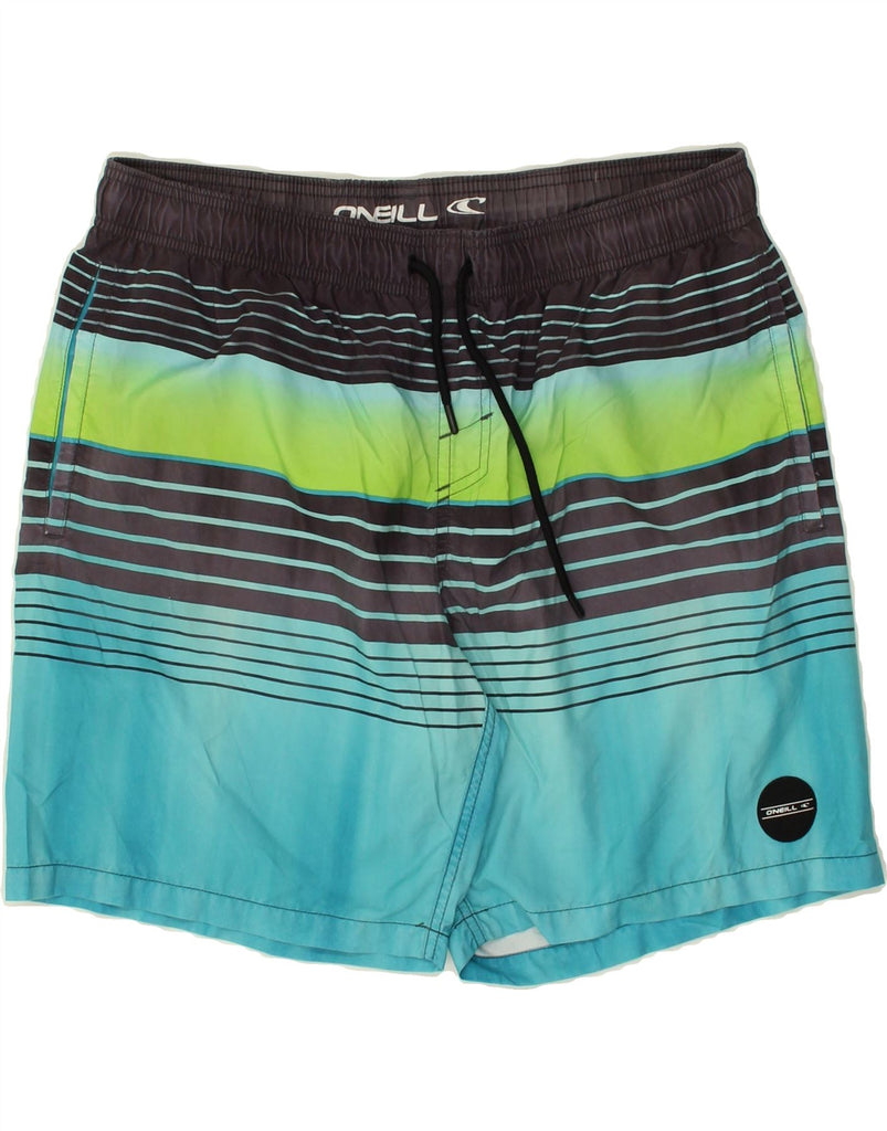 O'NEILL Mens Swimming Shorts Large Multicoloured Colourblock Polyester | Vintage O'Neill | Thrift | Second-Hand O'Neill | Used Clothing | Messina Hembry 