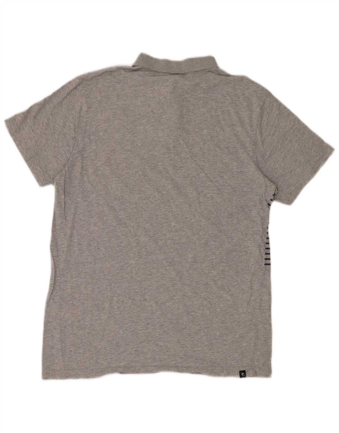 Rip Curl Mens Relaxed Fit Polo Shirt Large Grey Striped