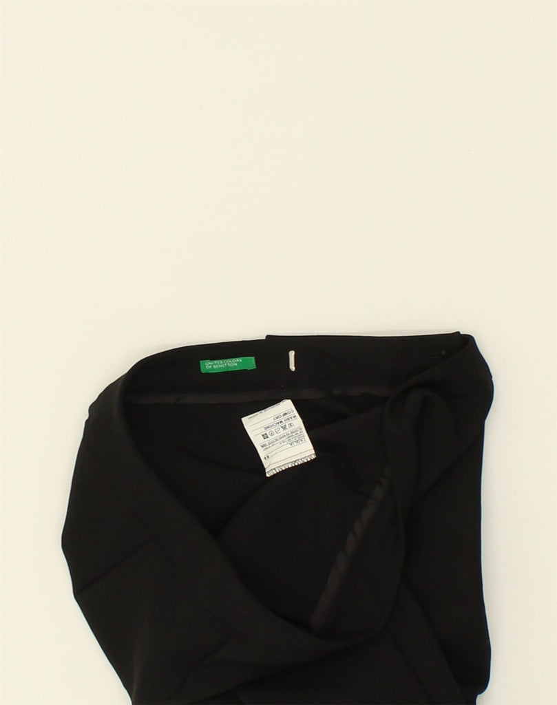 BENETTON Womens Bootcut Casual Trousers IT 44 Medium W31 L30 Black | Vintage Benetton | Thrift | Second-Hand Benetton | Used Clothing | Messina Hembry 