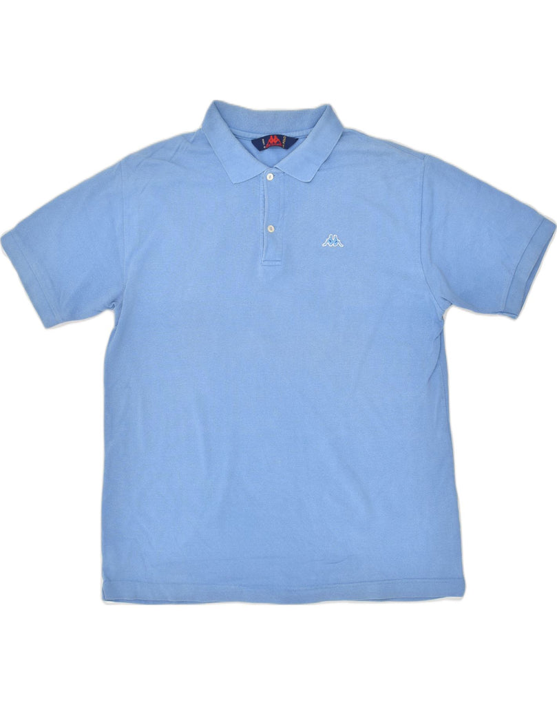 KAPPA Mens Polo Shirt Large Blue Cotton | Vintage Kappa | Thrift | Second-Hand Kappa | Used Clothing | Messina Hembry 