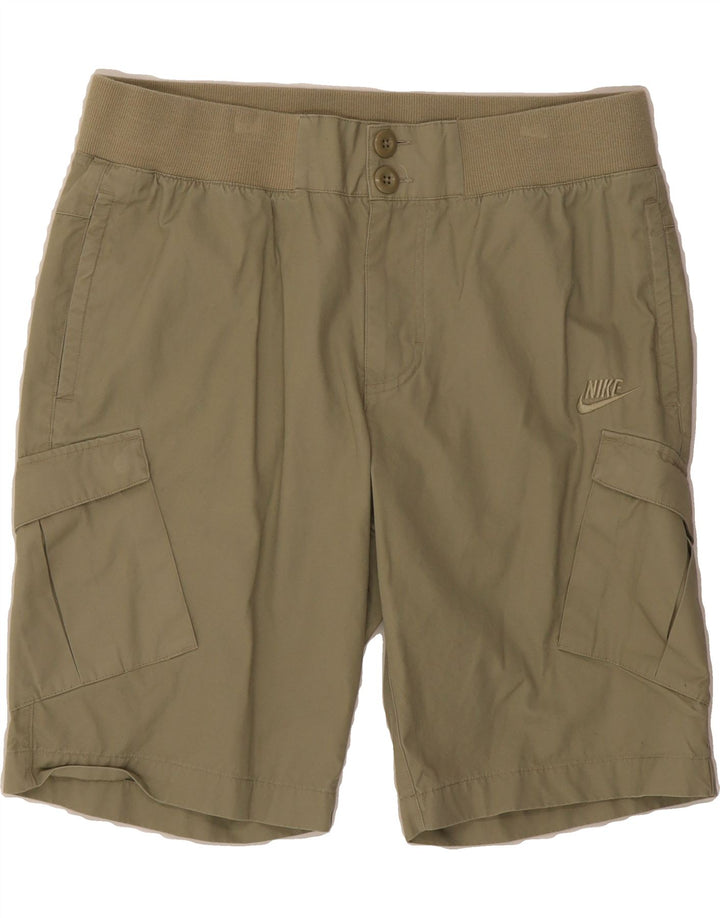 NIKE Womens Cargo Shorts Large W34 Khaki Cotton Vintage Nike and Second-Hand Nike from Messina Hembry 