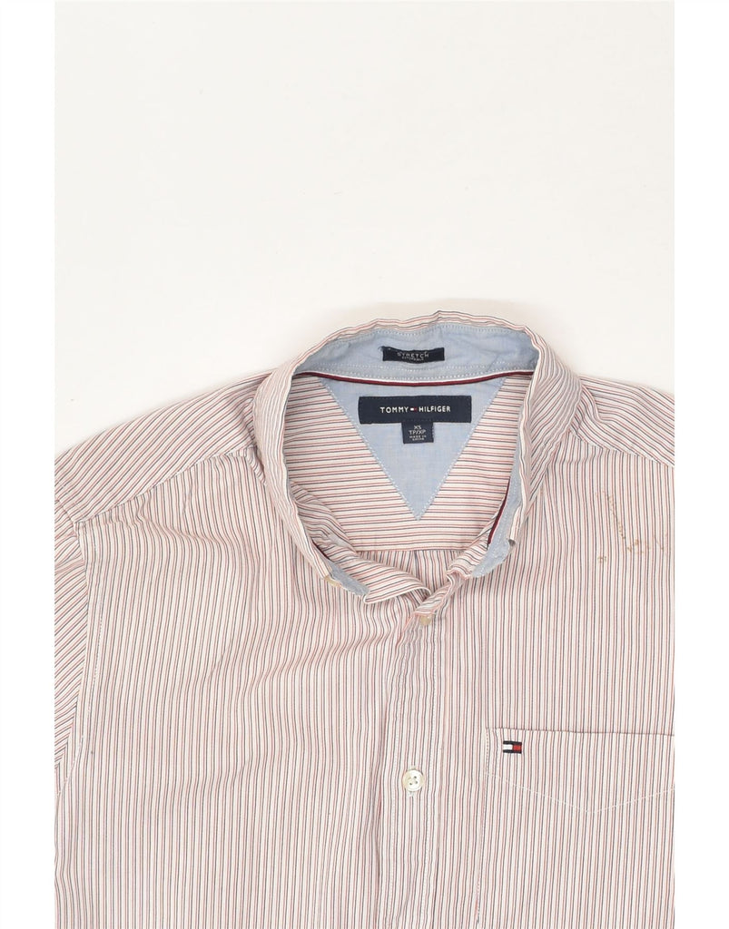 TOMMY HILFIGER Mens Shirt XS Multicoloured Striped Cotton | Vintage Tommy Hilfiger | Thrift | Second-Hand Tommy Hilfiger | Used Clothing | Messina Hembry 