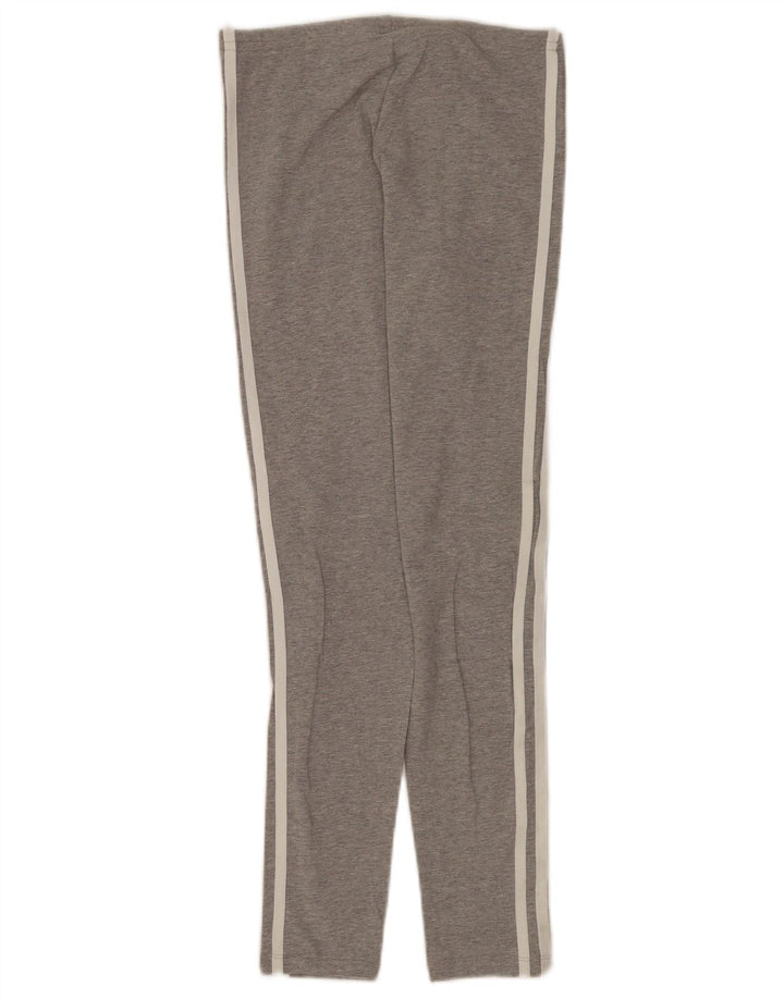Adidas Girls Leggings 11-12 Years  Grey Cotton