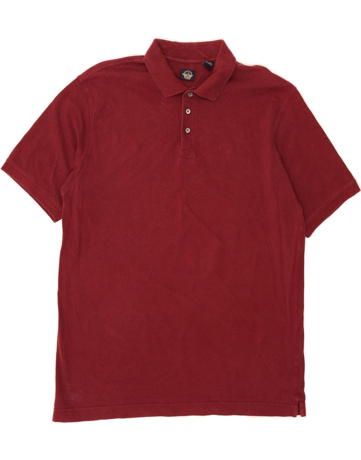 DOCKERS Mens Polo Shirt XL Burgundy Cotton Vintage Dockers and Second-Hand Dockers from Messina Hembry 