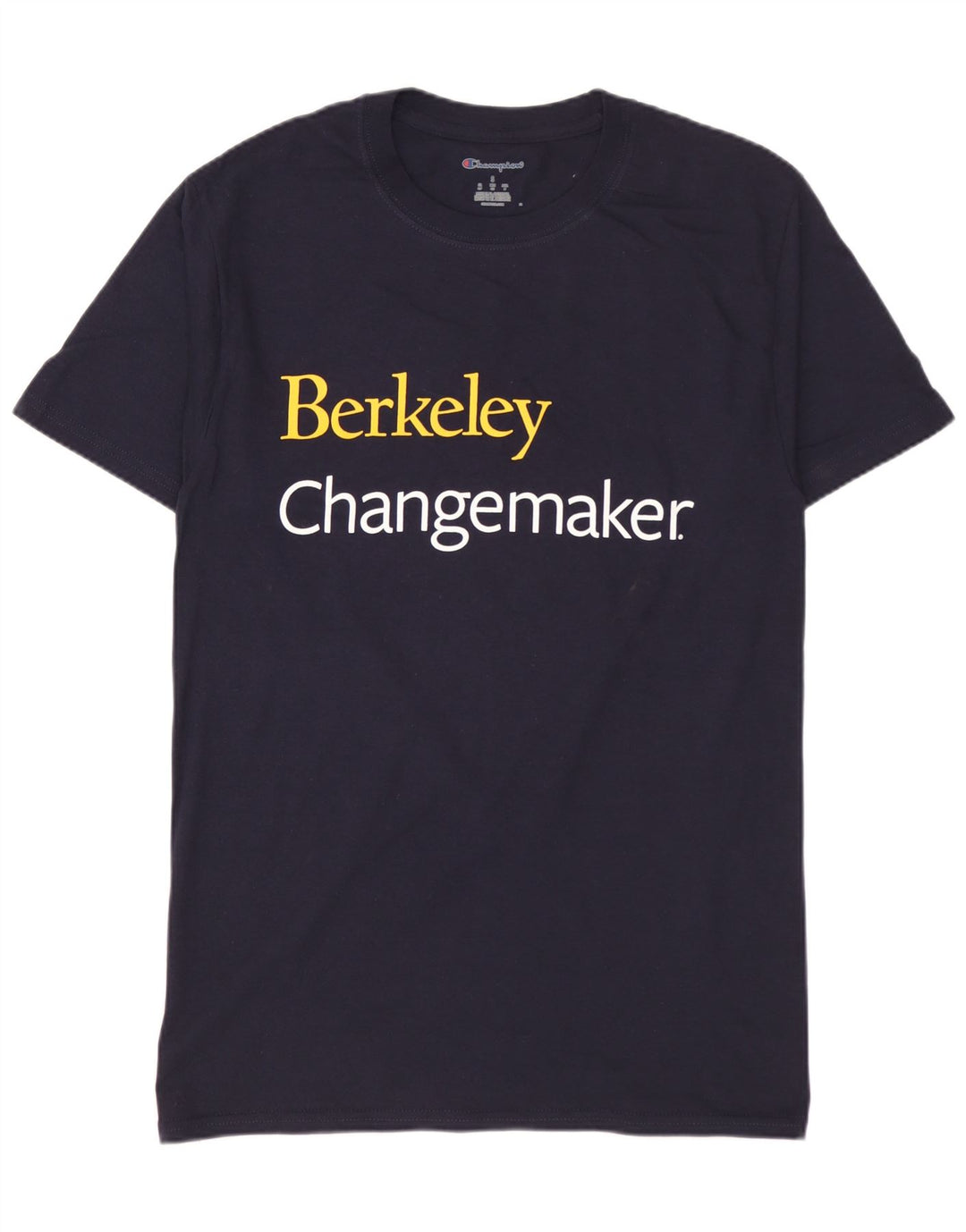 CHAMPION Mens Graphic T-Shirt Top Small Navy Blue