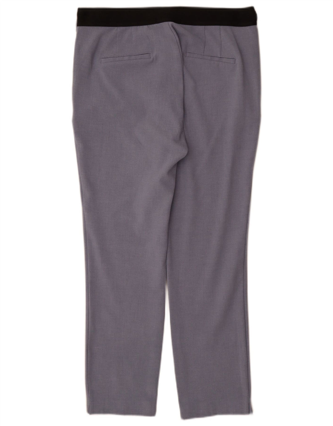 Zara Womens Straight Chino Trousers XL W32 L27 Blue Polyester